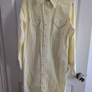 Yellow Striped Men's Shirt